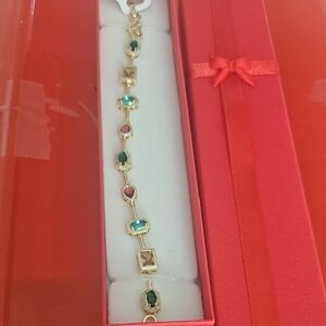 Multi-Color Gemstone Bracelet